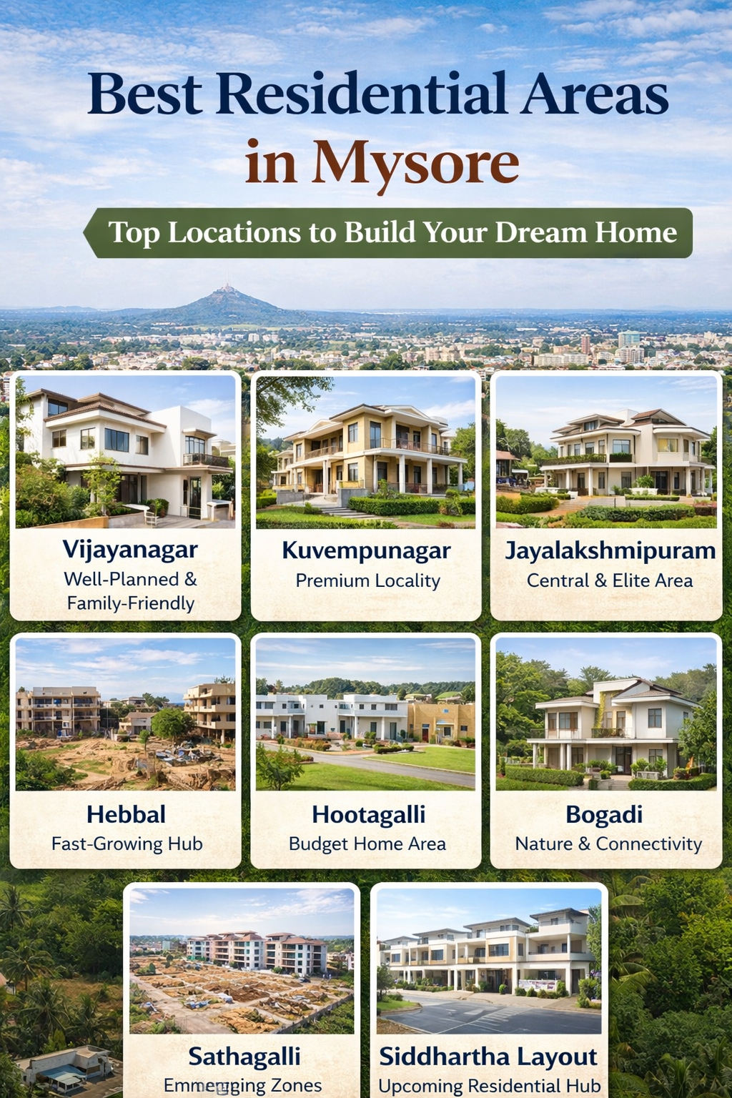 Top Residential areas in Mysore to Build Your Dream Home